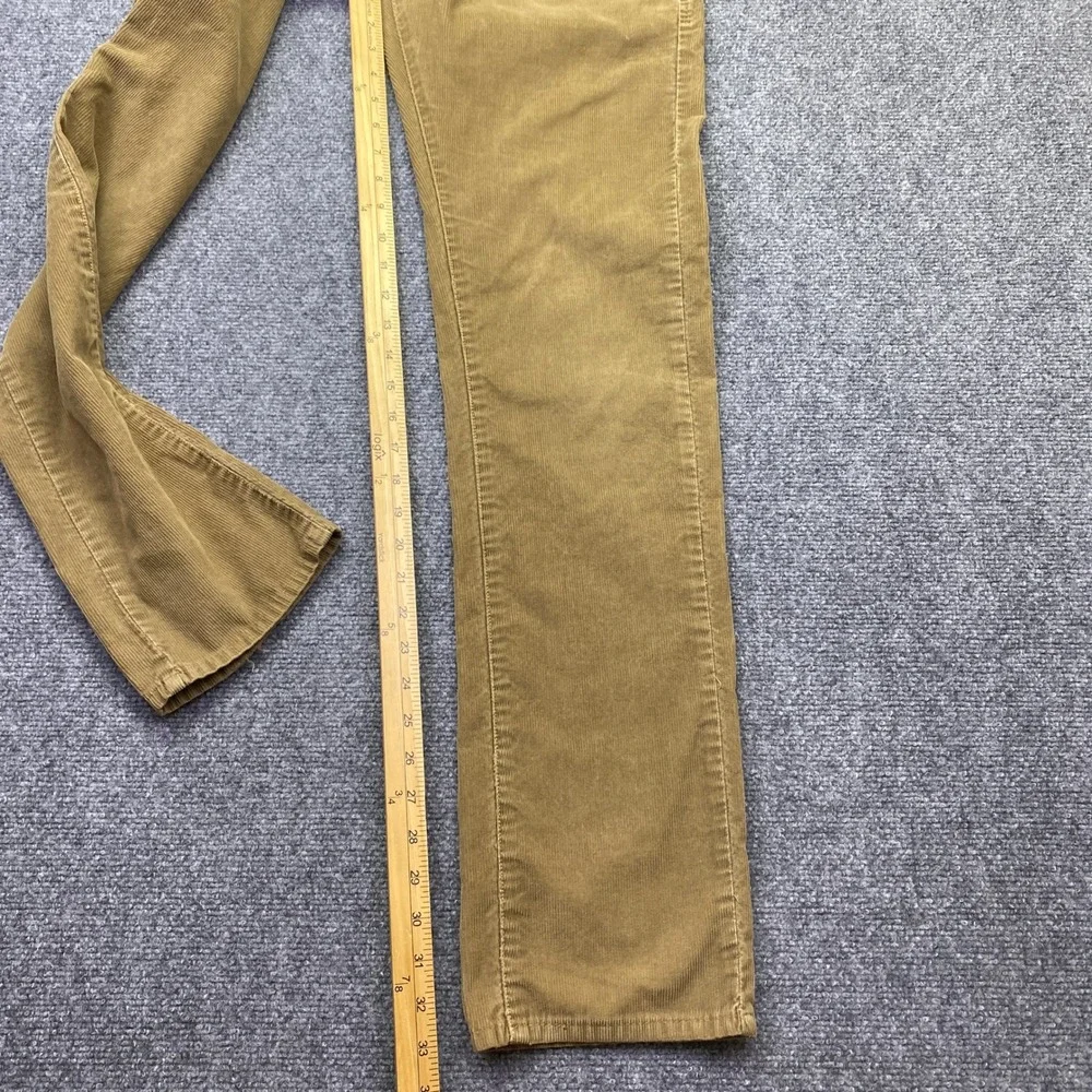 Levis 511 Skinny Corduroy Pants Mens Sz 33 Tan Khaki Y2K Preppy Grunge